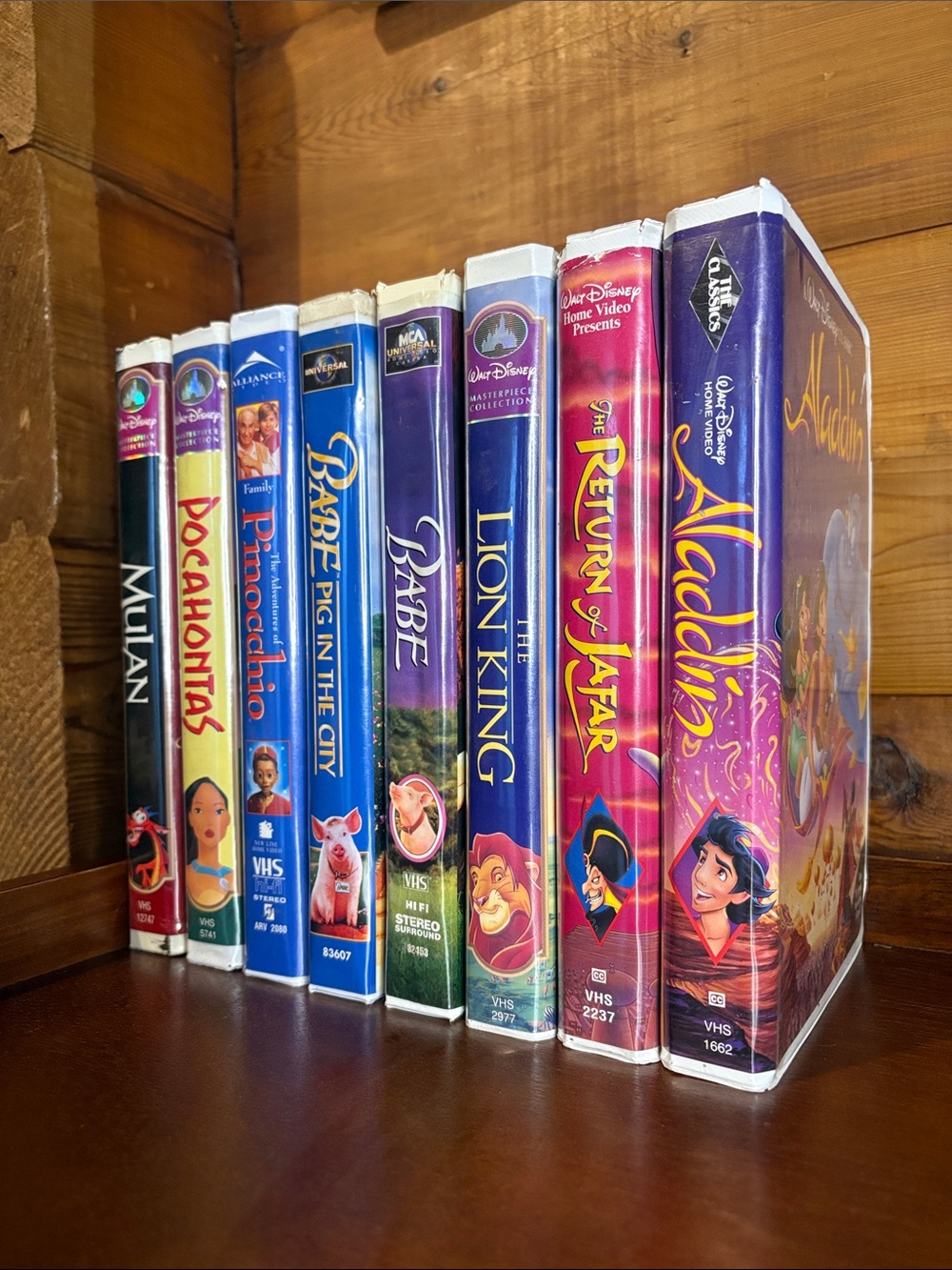 Walt Disney & MCA VHS Classic Movie Night Bundle of 8